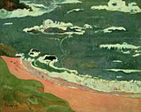 Поль Гоген. «Пляж в Ле Pouldu», 1889.