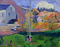 Поль Гоген. «Brittany Landscape», 1894.