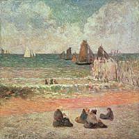 Поль Гоген. «Bathing», 1885.