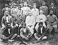 2634958 Gandhi at centre with other leading Indian