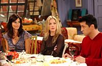 Кадры  из телесериала 'Друзья' (Friends). На фото: