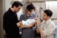 Кадры из телесериала 'Друзья' (Friends). На фото -