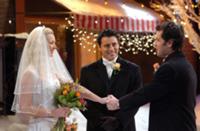 Кадры из телесериала 'Друзья' (Friends). На фото -