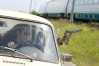 Кадры из фильма 'Wanted', 2008. На фото: Анжелина 