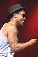 GREAT TEW, OXFORD, ENGLAND - Simon Webbe of Blue a