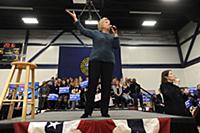 PORTSMOUTH, NH - FEBRUARY 6: Hillary Clinton, form