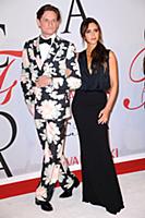 Hamish Bowles and Victoria Beckham at the 2015 CFD