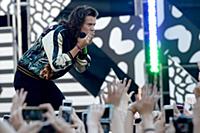 Harry Styles of One Direction performs on Good Mor