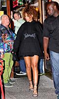 Rihanna leaves Da Silvano restaurant in New York C