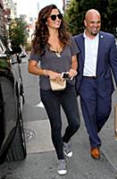 Camila Alves arrives at a downtown hotel in New Yo