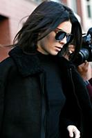 Model Kendall Jenner leaving her Soho apartment on