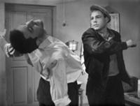 Кадр из фильма 'Последний хлеб', СССР, 1963. На фо
