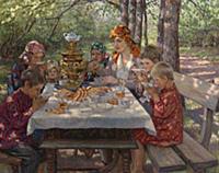 The Teacher's Guests. From a private collection.