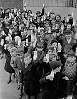 One lesson they like . 
Children go to school in 