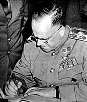 The execution of the joint declaration in Berlin b