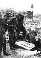 German troops entering Stalingrad, Russia, Septemb