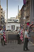 Germany, Berlin, Mitte, Checkpoint Charlie on Frie