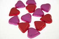 Food, Confections, Chocolate hearts covered in pic