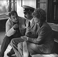 Рабочие моменты на съемках фильма «Вокзал для двоих», (1982)