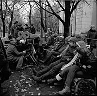 Съемки фильма «Чучело», (1983).