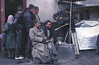 Съемки фильма «Цареубийца», (1991). На фото: Олег 