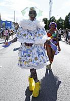 Participants of the annual gay pride parade march 