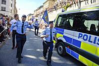 Police officerВґs participate in the annual gay pr
