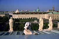 Австрия, Вена. Собака на крыше.