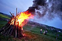 Словакия. На фото - ночь накануне вступления Слова