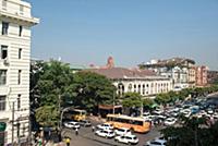 MYANMAR / Yangon / 2015 / Streetlife at junction P