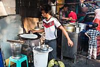 MYANMAR / Yangon / 2015 / Preparation of Dosa, a s