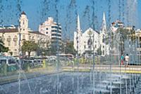 MYANMAR / Yangon / 2015 / Fountains in the Mahaban