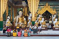 MYANMAR / Yangon / 2015 / Around the huge stupa of