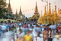 MYANMAR / Yangon / 2015 / Magical evening mood aro