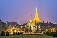MYANMAR / Yangon / 2015 / The illuminated Shwedago
