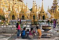 MYANMAR / Yangon / 2015 / At the Shwedagon Pagoda,