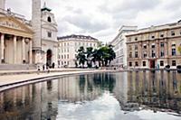 Austria / Vienna / 2014 / Fountain on Charles's Sq