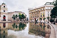 Austria / Vienna / 2014 / Fountain on Charles's Sq