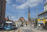 GERMANY / Saxony / Chemnitz / The Theaterplatz, a 