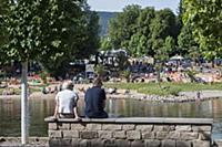 GERMANY / Lower Saxony / Rinteln / Relaxing on the