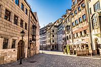 Half-timbered facades in the Weissgerbergasse Nure