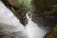 The 80m high waterfall Pailуn del Diablo (Devil
