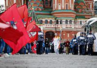 Старт эстафеты Олимпийского огня на Красной площад