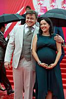 Любовь Тихомирова и Ласло Долински на церемонии за