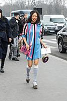 Стритстайл перед показом Chanel. Неделя моды в Пар