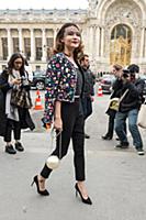 Стритстайл перед показом Chanel. Неделя моды в Пар