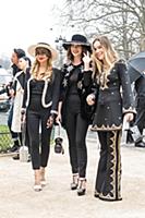 Стритстайл перед показом Chanel. Неделя моды в Пар