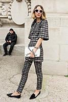 Стритстайл перед показом Chanel. Неделя моды в Пар