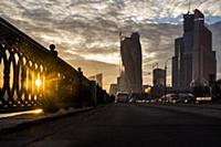 Краснопресненская набережная. Москва, Россия. 2015