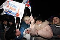 Митинг в поддержку Владимира Путина в президенты в